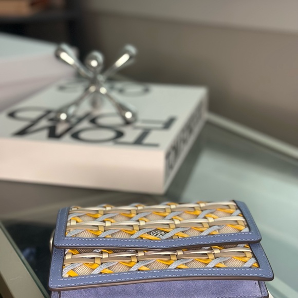 Tory Burch Robinson Woven Mini Shoulder/Crossbody Bag - Picture 4 of 8